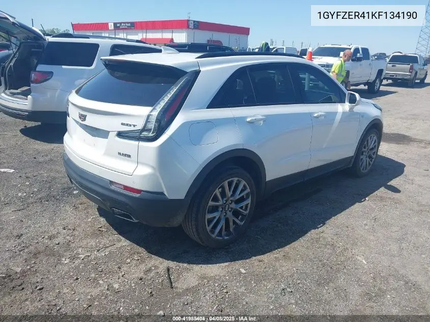 2019 Cadillac Xt4 Sport VIN: 1GYFZER41KF134190 Lot: 41985404