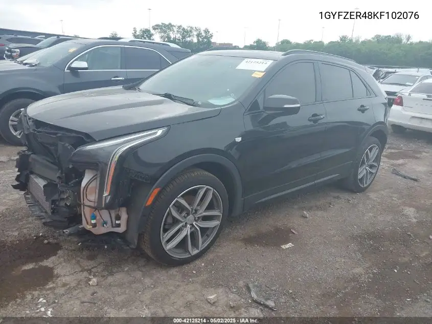 2019 Cadillac Xt4 Sport VIN: 1GYFZER48KF102076 Lot: 42125214