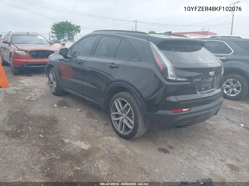 2019 Cadillac Xt4 Sport VIN: 1GYFZER48KF102076 Lot: 42125214