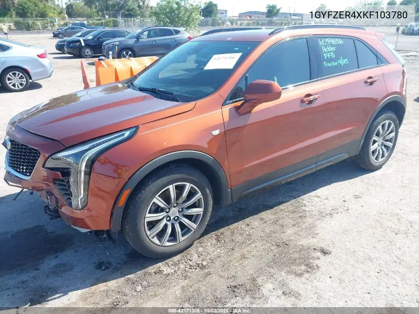 2019 Cadillac Xt4 Sport VIN: 1GYFZER4XKF103780 Lot: 42171306