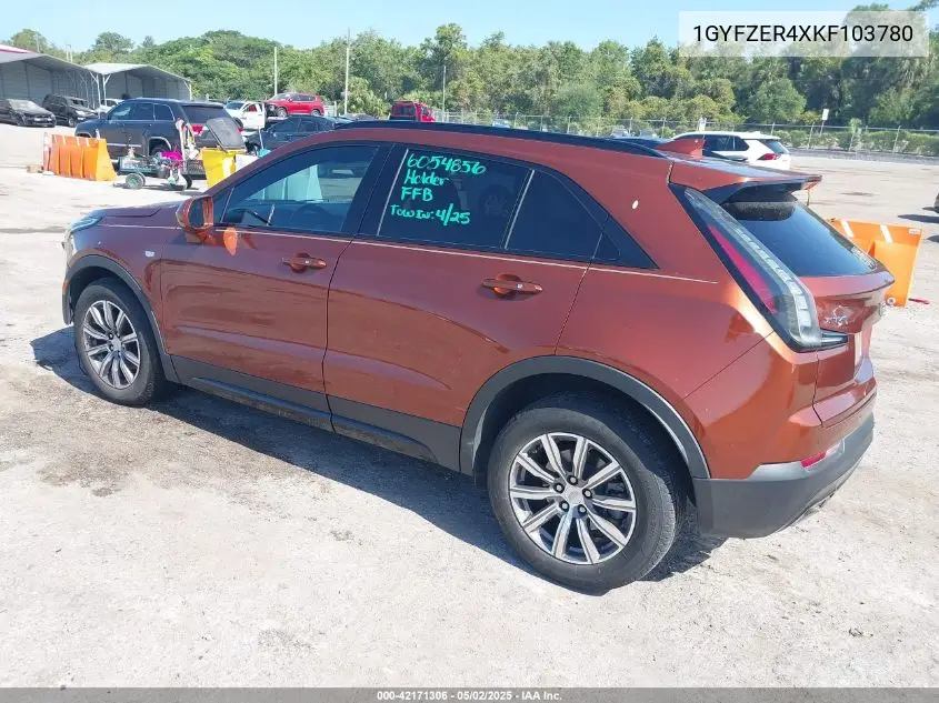 2019 Cadillac Xt4 Sport VIN: 1GYFZER4XKF103780 Lot: 42171306