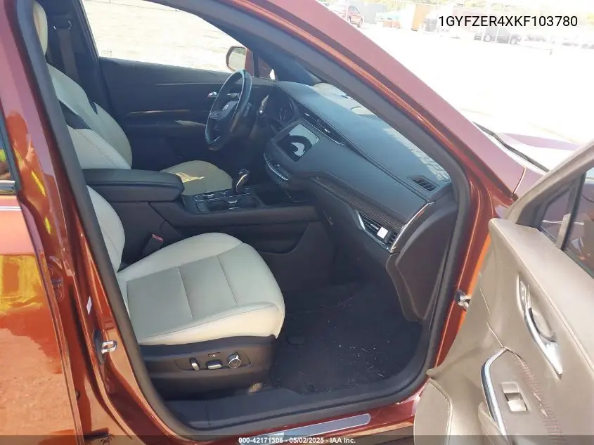 2019 Cadillac Xt4 Sport VIN: 1GYFZER4XKF103780 Lot: 42171306