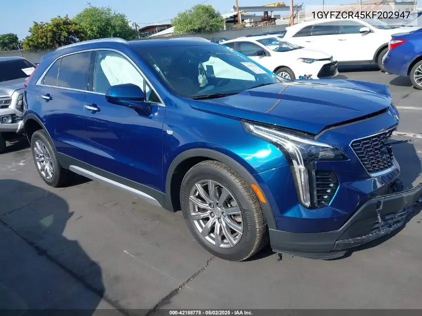 2019 Cadillac Xt4 Premium Luxury VIN: 1GYFZCR45KF202947 Lot: 42188778