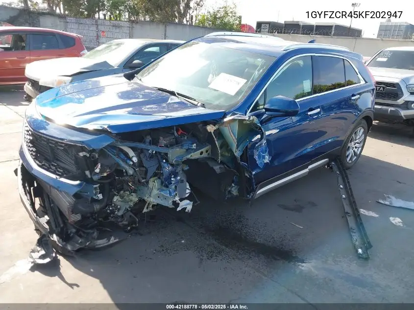2019 Cadillac Xt4 Premium Luxury VIN: 1GYFZCR45KF202947 Lot: 42188778