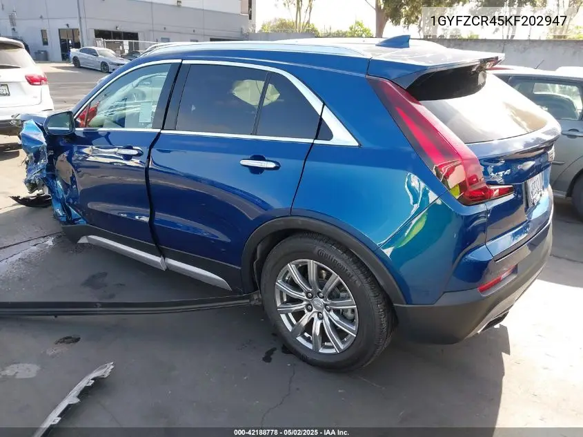 2019 Cadillac Xt4 Premium Luxury VIN: 1GYFZCR45KF202947 Lot: 42188778