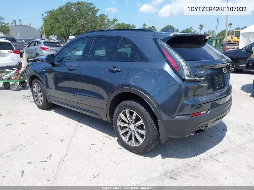 2019 Cadillac Xt4 Sport VIN: 1GYFZER42KF107032 Lot: 42193557