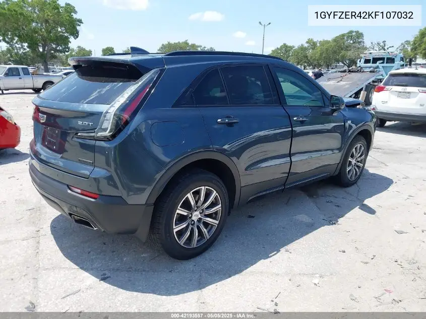 2019 Cadillac Xt4 Sport VIN: 1GYFZER42KF107032 Lot: 42193557