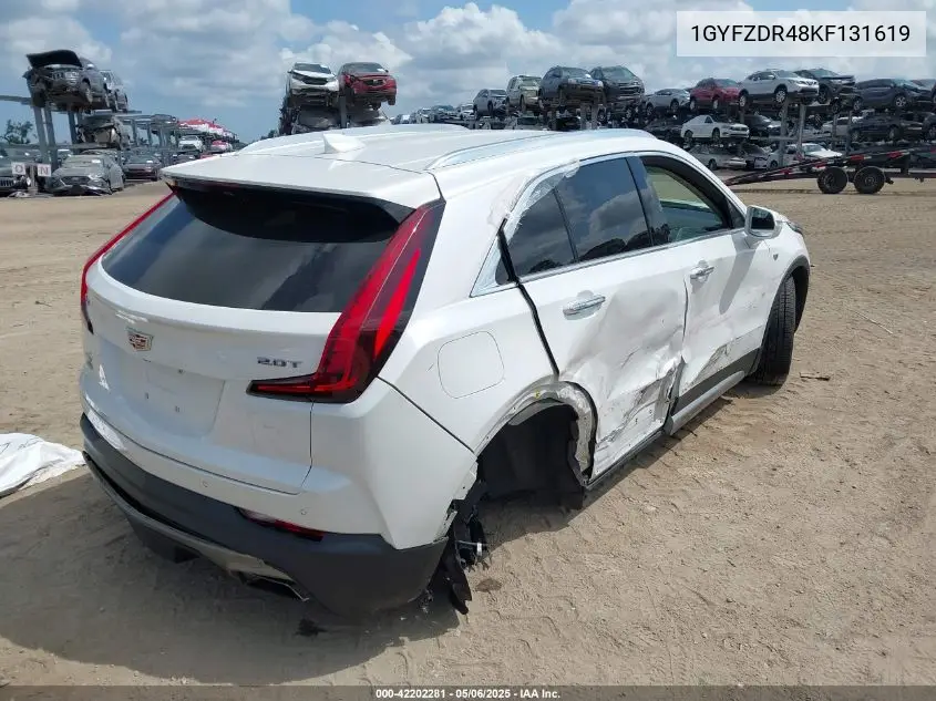 2019 Cadillac Xt4 Premium Luxury VIN: 1GYFZDR48KF131619 Lot: 42202281