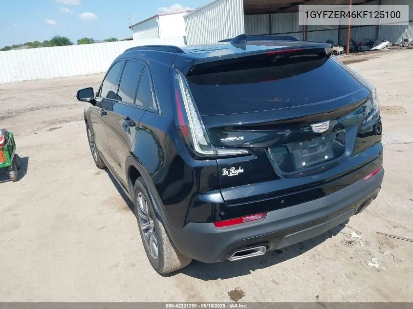 2019 Cadillac Xt4 Sport VIN: 1GYFZER46KF125100 Lot: 42221290