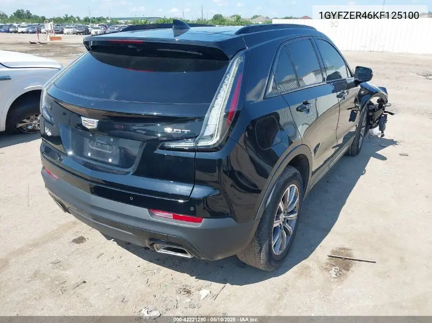 2019 Cadillac Xt4 Sport VIN: 1GYFZER46KF125100 Lot: 42221290