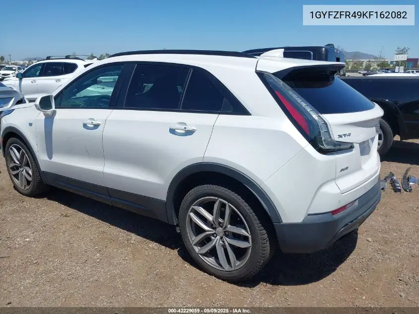 2019 Cadillac Xt4 Sport VIN: 1GYFZFR49KF162082 Lot: 42229059