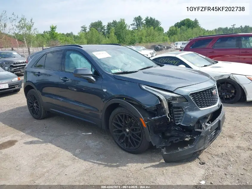 2019 Cadillac Xt4 Sport VIN: 1GYFZFR45KF202738 Lot: 42427873