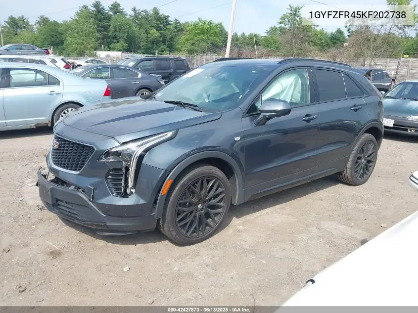 2019 Cadillac Xt4 Sport VIN: 1GYFZFR45KF202738 Lot: 42427873