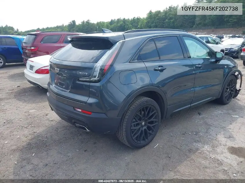 2019 Cadillac Xt4 Sport VIN: 1GYFZFR45KF202738 Lot: 42427873