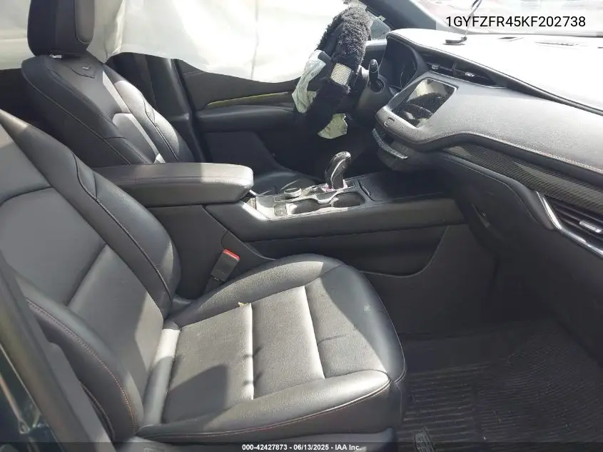 2019 Cadillac Xt4 Sport VIN: 1GYFZFR45KF202738 Lot: 42427873
