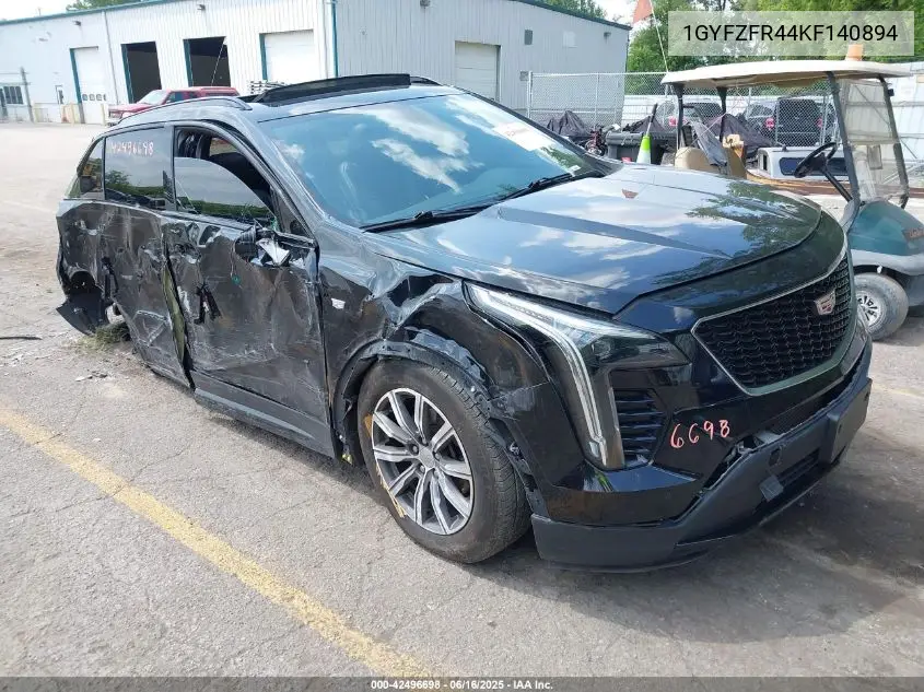 2019 Cadillac Xt4 Sport VIN: 1GYFZFR44KF140894 Lot: 42496698