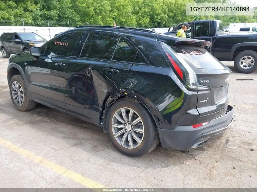 2019 Cadillac Xt4 Sport VIN: 1GYFZFR44KF140894 Lot: 42496698
