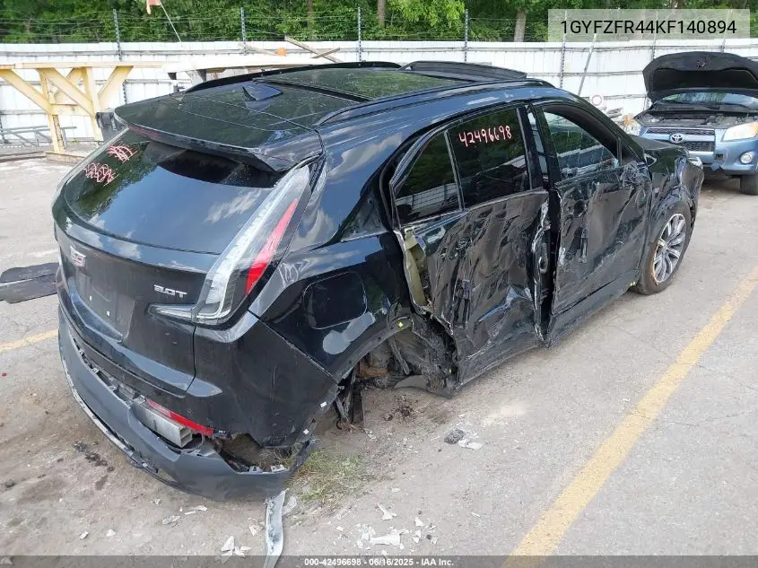 2019 Cadillac Xt4 Sport VIN: 1GYFZFR44KF140894 Lot: 42496698