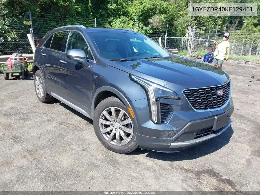2019 Cadillac Xt4 Premium Luxury VIN: 1GYFZDR40KF129461 Lot: 42531671