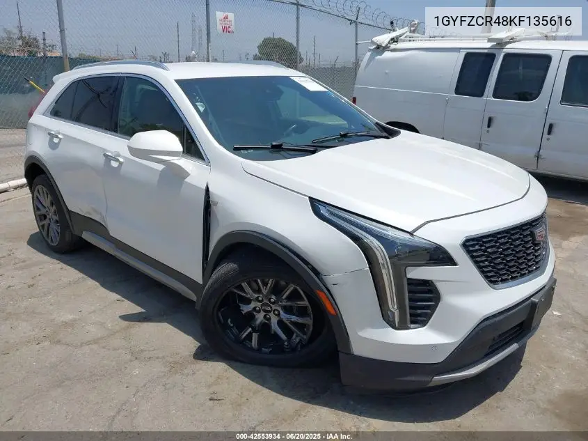 2019 Cadillac Xt4 Premium Luxury VIN: 1GYFZCR48KF135616 Lot: 42553934