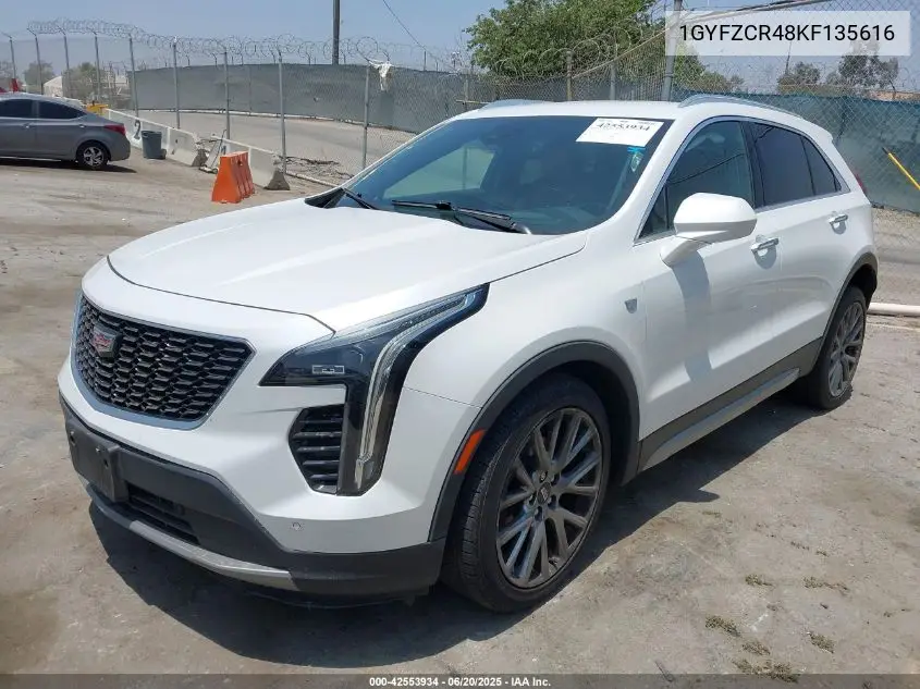 2019 Cadillac Xt4 Premium Luxury VIN: 1GYFZCR48KF135616 Lot: 42553934