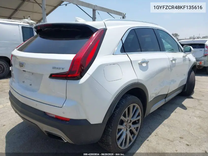 2019 Cadillac Xt4 Premium Luxury VIN: 1GYFZCR48KF135616 Lot: 42553934