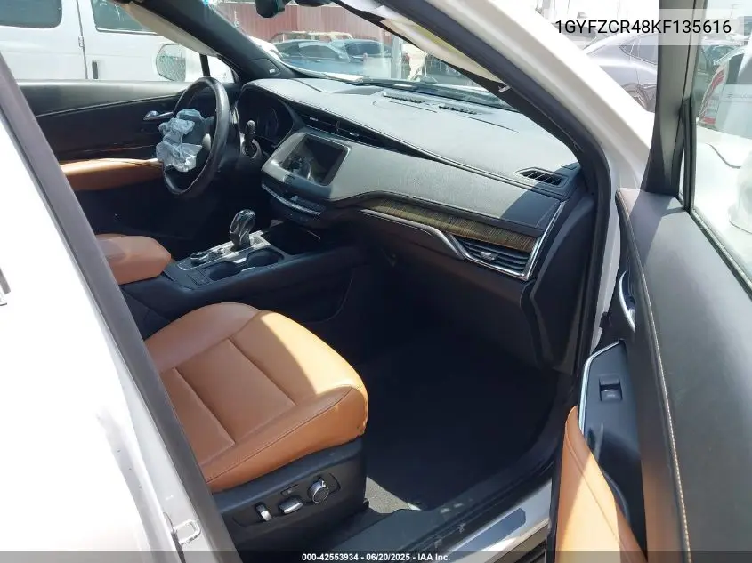 2019 Cadillac Xt4 Premium Luxury VIN: 1GYFZCR48KF135616 Lot: 42553934