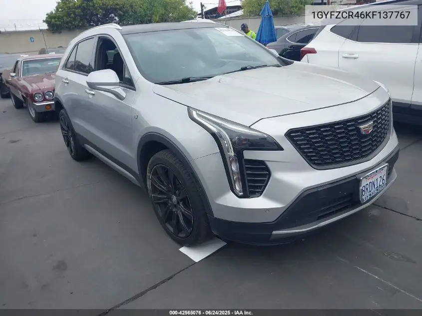 2019 Cadillac Xt4 Premium Luxury VIN: 1GYFZCR46KF137767 Lot: 42565076