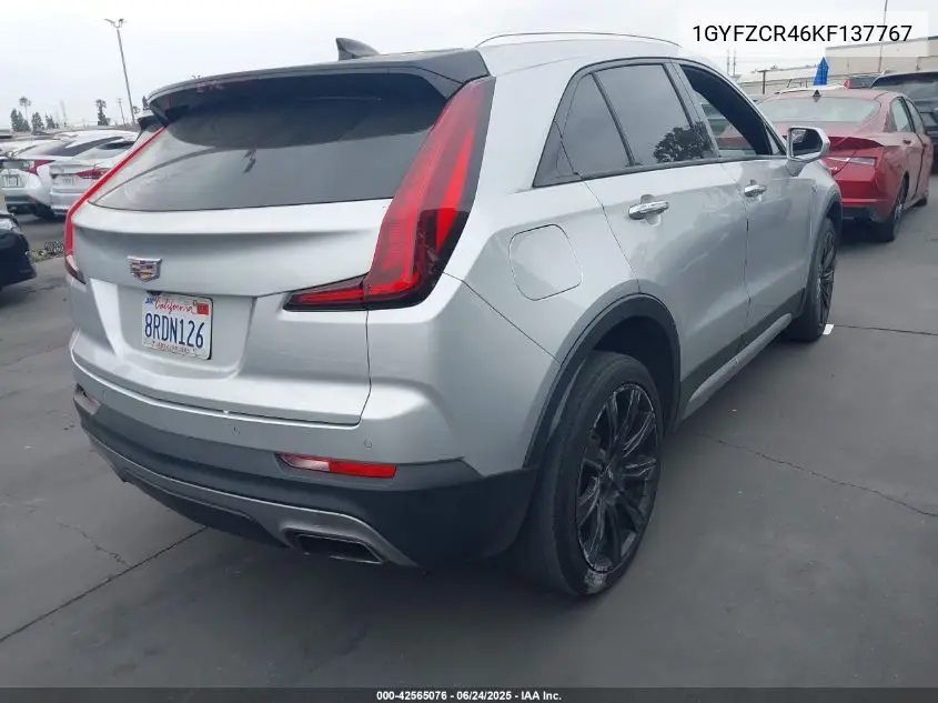 2019 Cadillac Xt4 Premium Luxury VIN: 1GYFZCR46KF137767 Lot: 42565076