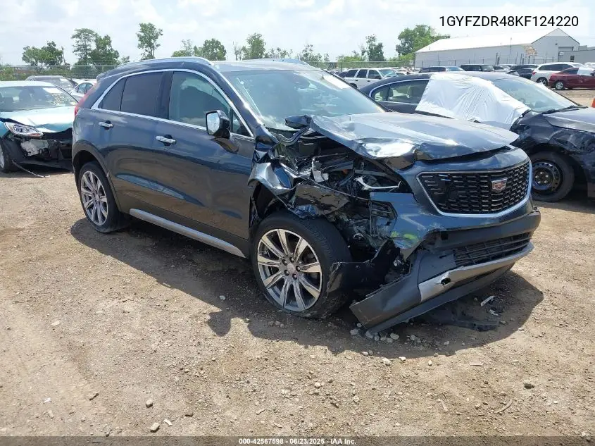 2019 Cadillac Xt4 Premium Luxury VIN: 1GYFZDR48KF124220 Lot: 42567598