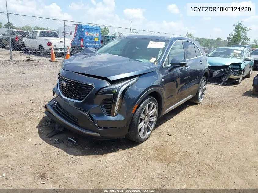 2019 Cadillac Xt4 Premium Luxury VIN: 1GYFZDR48KF124220 Lot: 42567598