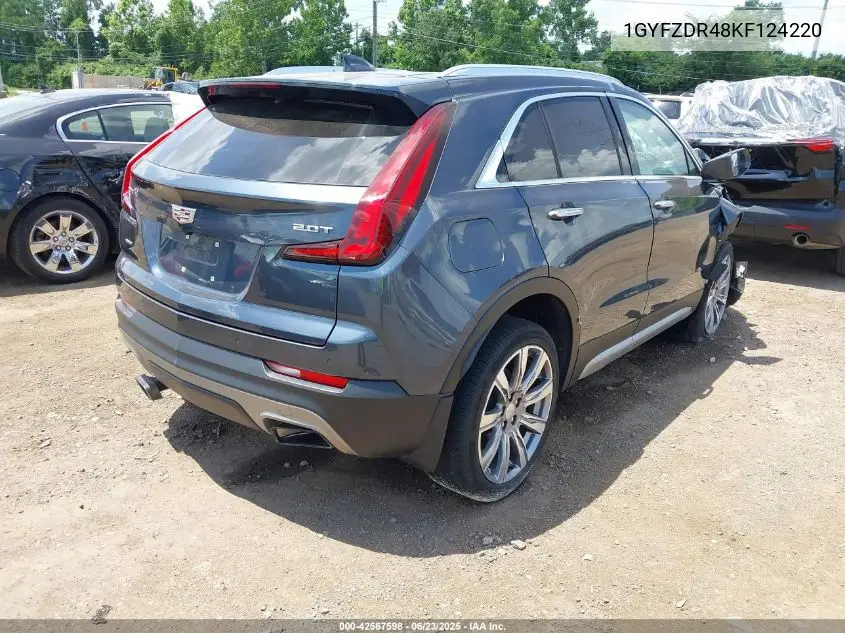 2019 Cadillac Xt4 Premium Luxury VIN: 1GYFZDR48KF124220 Lot: 42567598