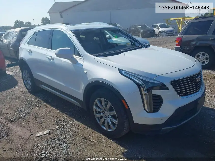 2019 Cadillac Xt4 Premium Luxury VIN: 1GYFZDR46KF146443 Lot: 42590358