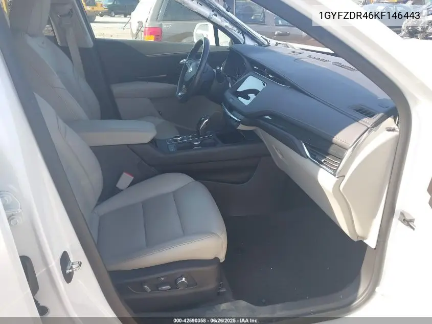 2019 Cadillac Xt4 Premium Luxury VIN: 1GYFZDR46KF146443 Lot: 42590358