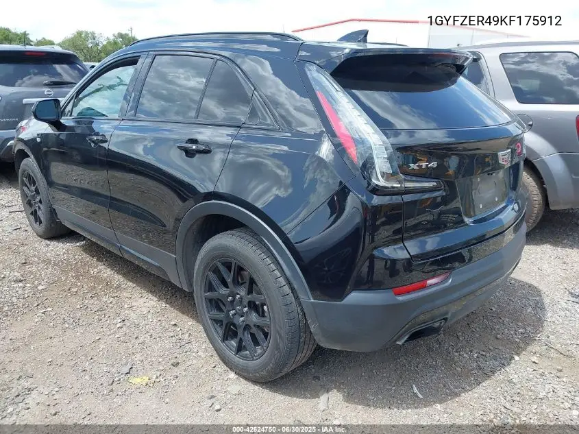2019 Cadillac Xt4 Sport VIN: 1GYFZER49KF175912 Lot: 42624750
