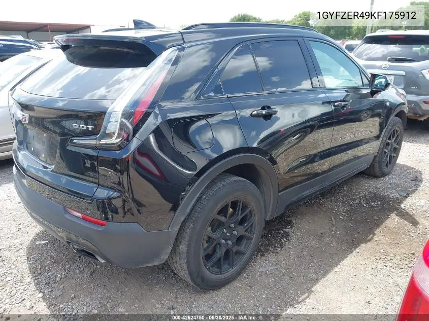 2019 Cadillac Xt4 Sport VIN: 1GYFZER49KF175912 Lot: 42624750