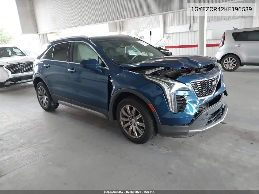 2019 Cadillac Xt4 Premium Luxury VIN: 1GYFZCR42KF196539 Lot: 42645457