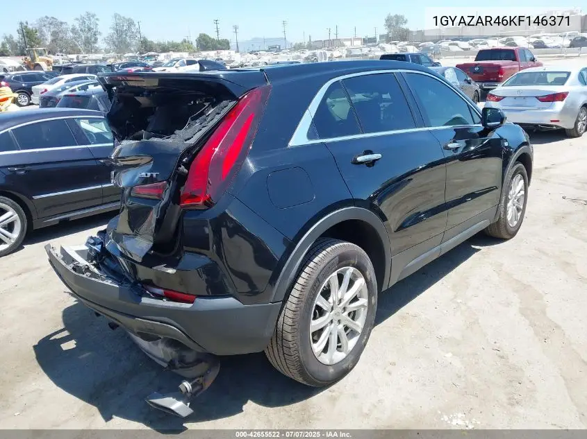 2019 Cadillac Xt4 Luxury VIN: 1GYAZAR46KF146371 Lot: 42655522