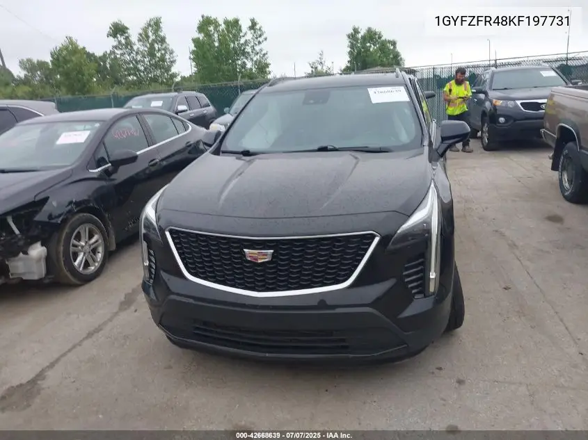 2019 Cadillac Xt4 Sport VIN: 1GYFZFR48KF197731 Lot: 42668639