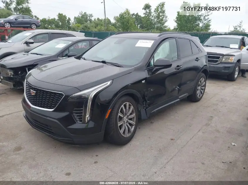 2019 Cadillac Xt4 Sport VIN: 1GYFZFR48KF197731 Lot: 42668639