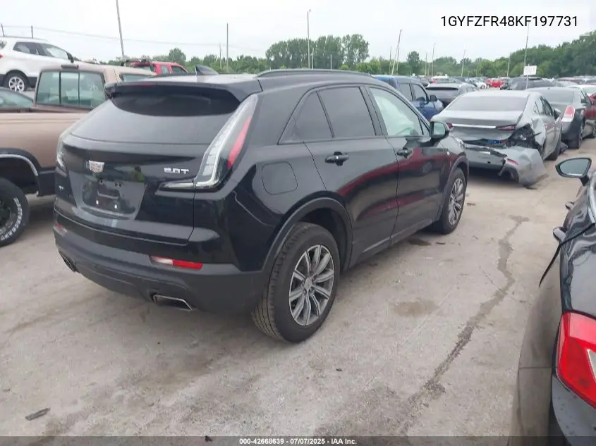 2019 Cadillac Xt4 Sport VIN: 1GYFZFR48KF197731 Lot: 42668639