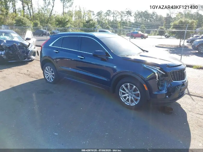 2019 Cadillac Xt4 Luxury VIN: 1GYAZAR43KF121430 Lot: 42678125