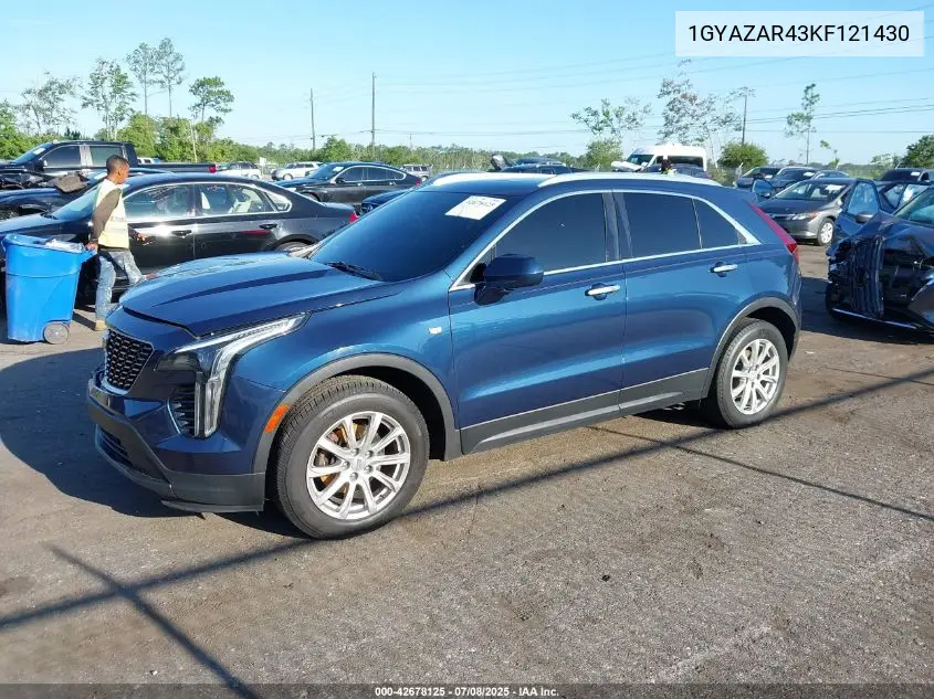 2019 Cadillac Xt4 Luxury VIN: 1GYAZAR43KF121430 Lot: 42678125