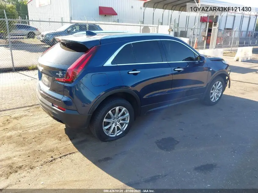 2019 Cadillac Xt4 Luxury VIN: 1GYAZAR43KF121430 Lot: 42678125
