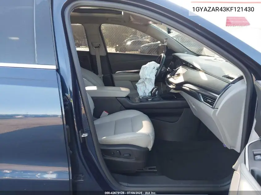 2019 Cadillac Xt4 Luxury VIN: 1GYAZAR43KF121430 Lot: 42678125