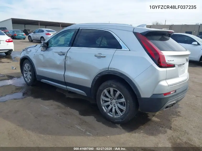 2020 Cadillac Xt4 Fwd Premium Luxury VIN: 1GYFZCR48LF037235 Lot: 41697080
