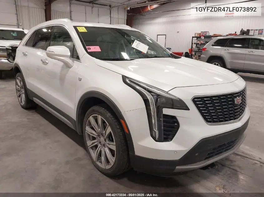 2020 Cadillac Xt4 Awd Premium Luxury VIN: 1GYFZDR47LF073892 Lot: 42173334