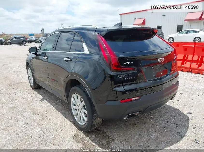 2020 Cadillac Xt4 Fwd Luxury VIN: 1GYAZAR4XLF146598 Lot: 42211317