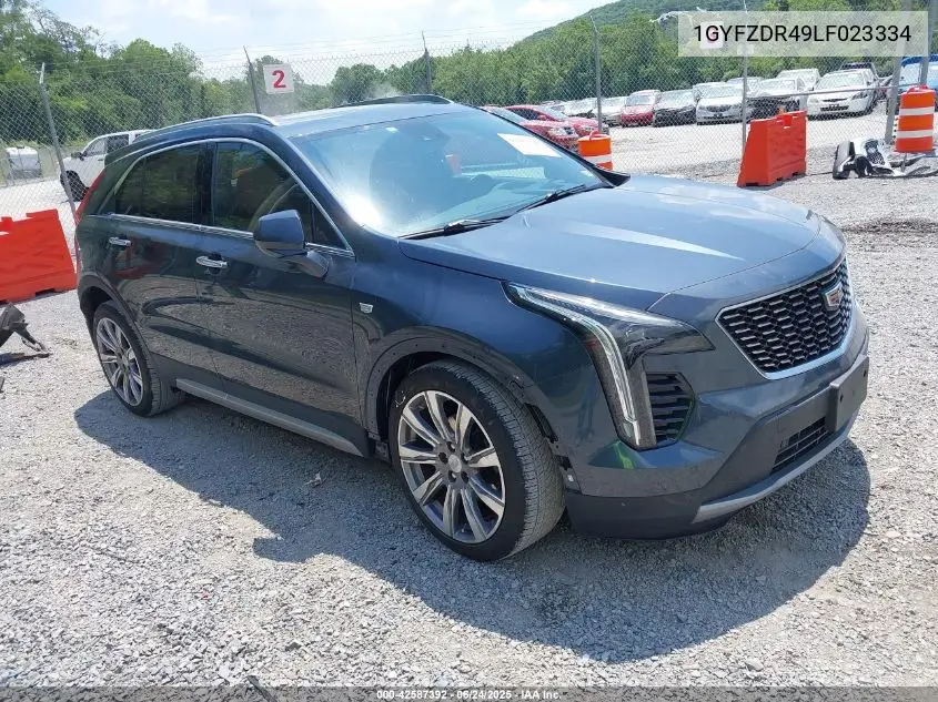 2020 Cadillac Xt4 Awd Premium Luxury VIN: 1GYFZDR49LF023334 Lot: 42587392