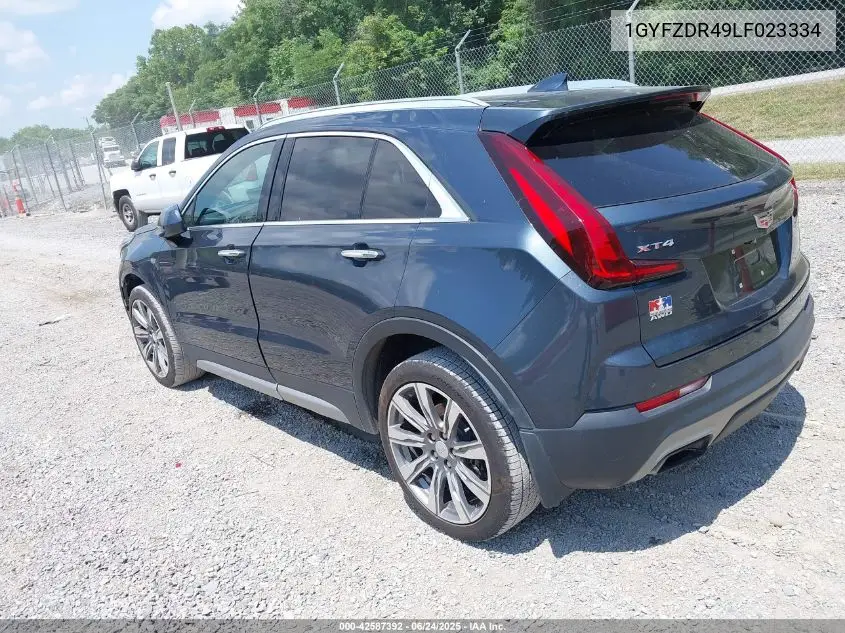2020 Cadillac Xt4 Awd Premium Luxury VIN: 1GYFZDR49LF023334 Lot: 42587392